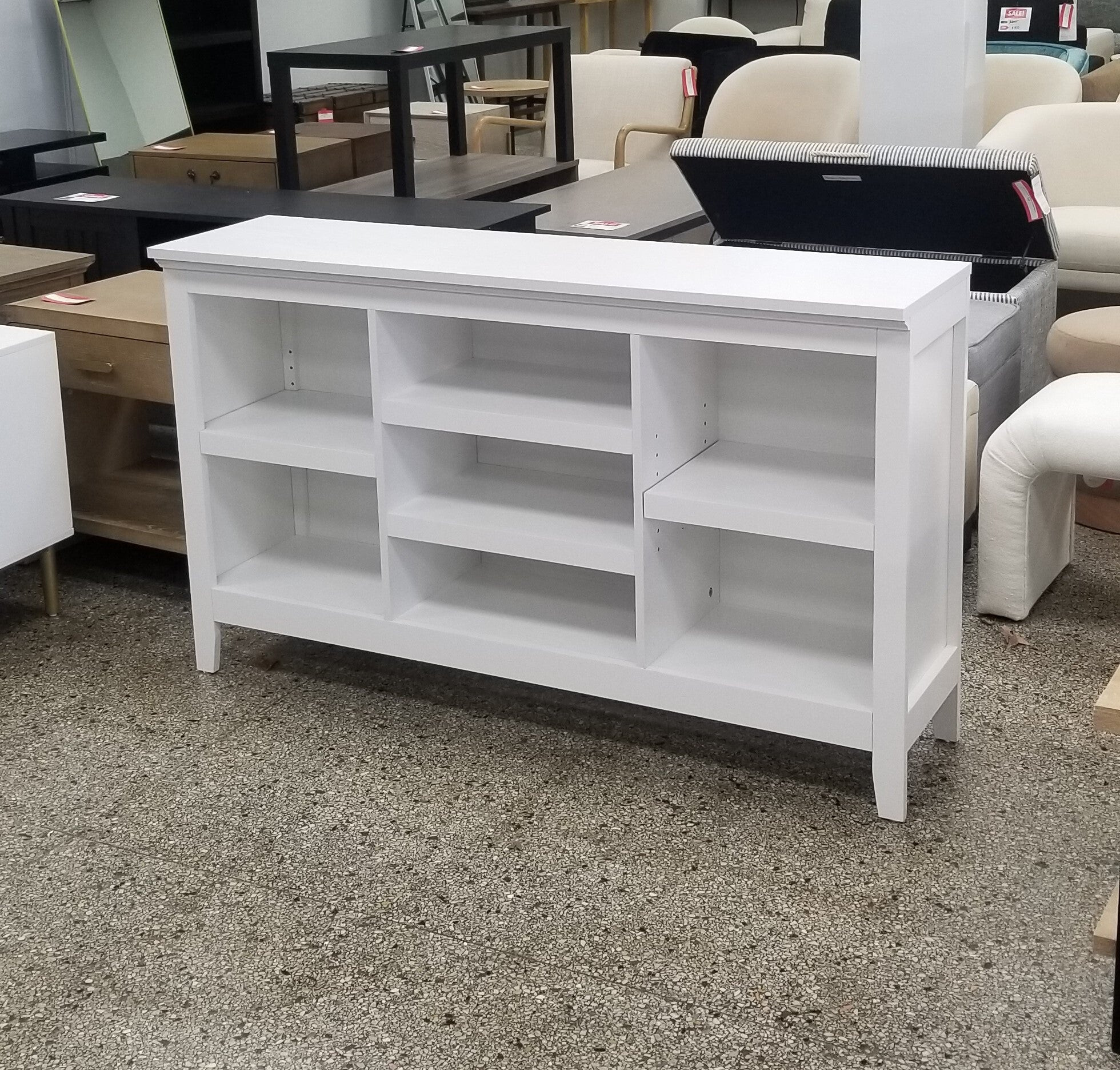 32" Carson Horizontal Bookcase with Adjustable Shelves Western