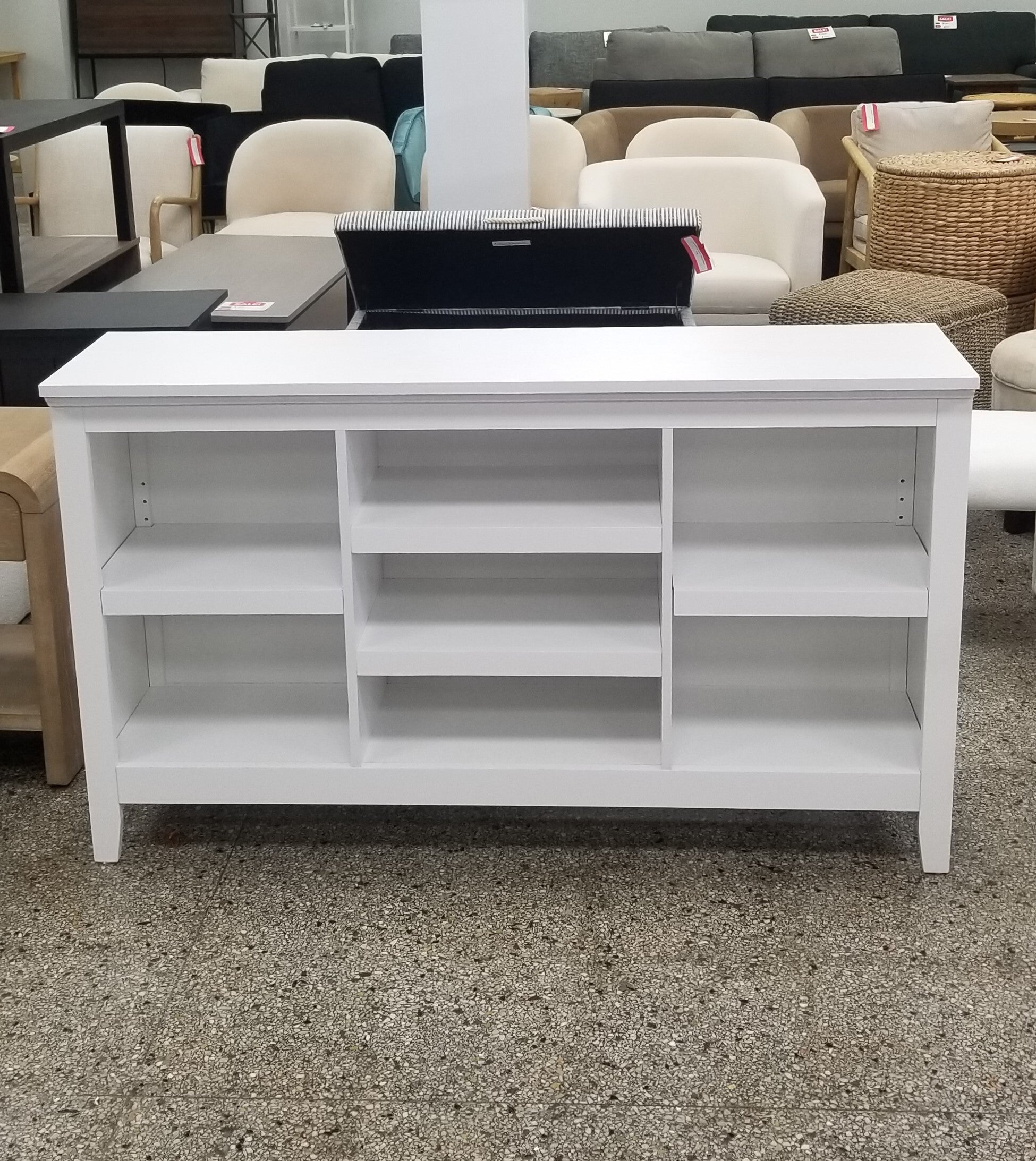 32" Carson Horizontal Bookcase with Adjustable Shelves Western